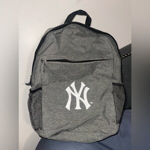 Yankees gray backpack
